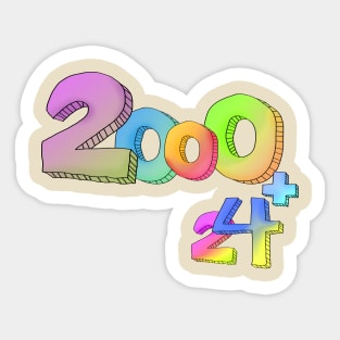 Numeric Sonata: 2000+24 Elegance Sticker